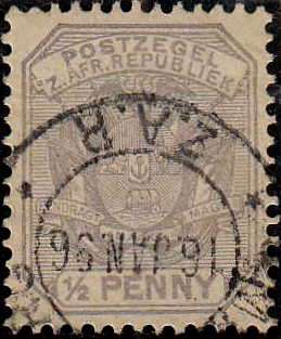 1885. Transvaal Half Penny (grey). As per scan