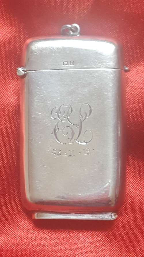 Silver Vesta case 1919