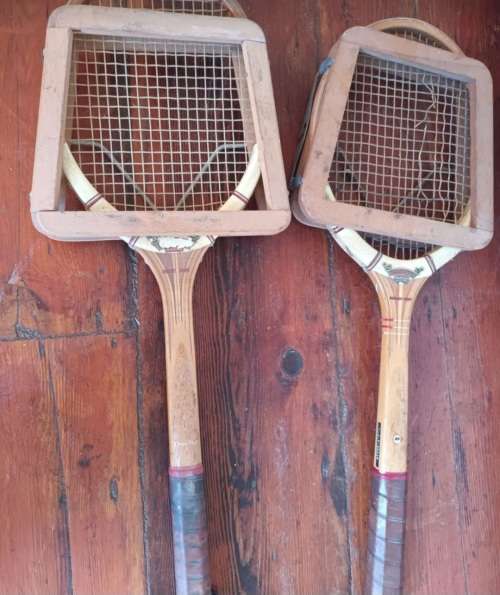 2 × DUNLOP MAXPLY FORT 80`S WOOD TENNIS RACQUET  VINTAGE DEADSTOCK MADE IN ENGLAND