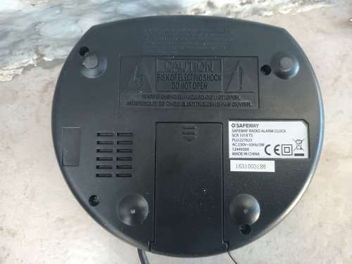 Safeway Alarm Clock FM/AM Radio SCR-101 BTS