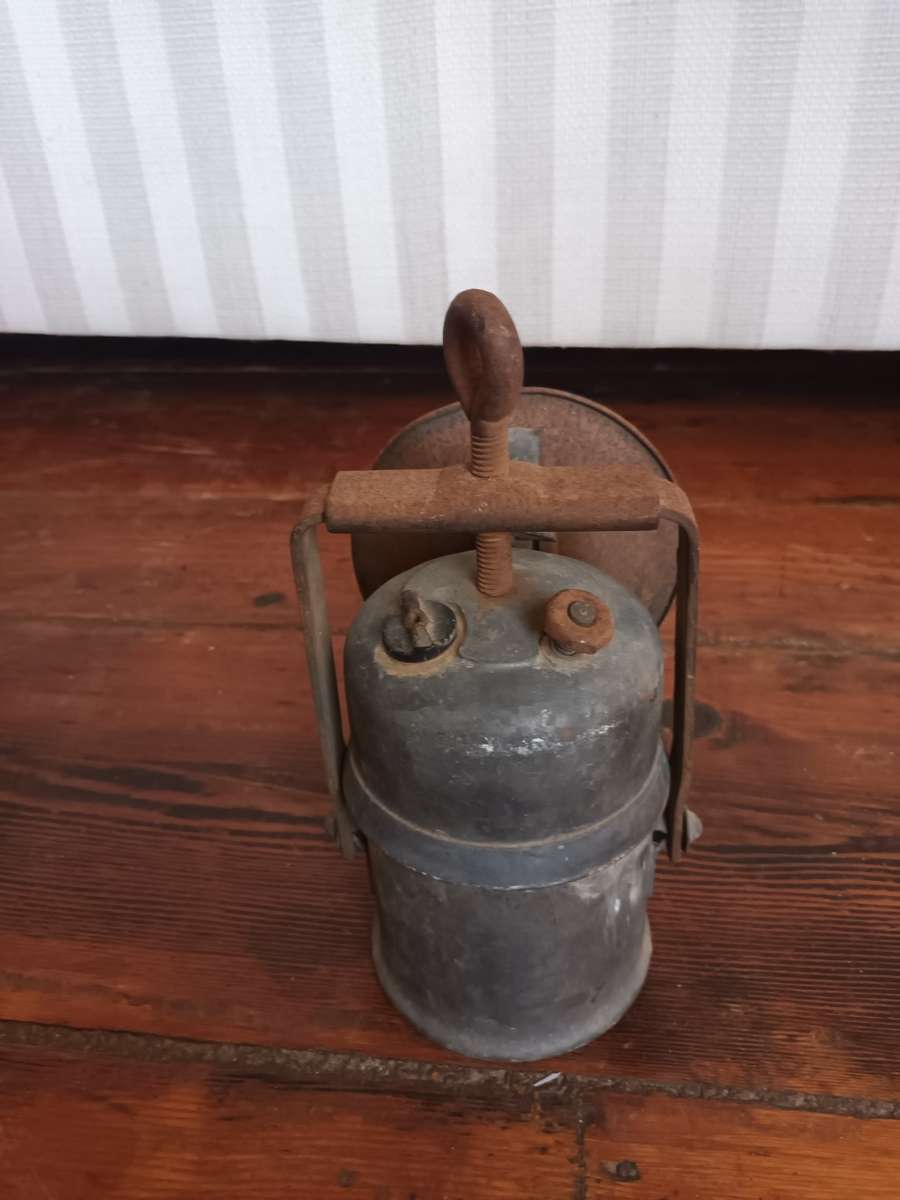 ANTIQUE Carbide Miner`s Lamp