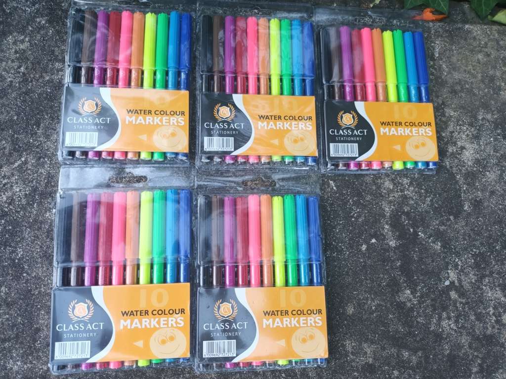 5 × 10 CLASS ACT Water Colour Markers