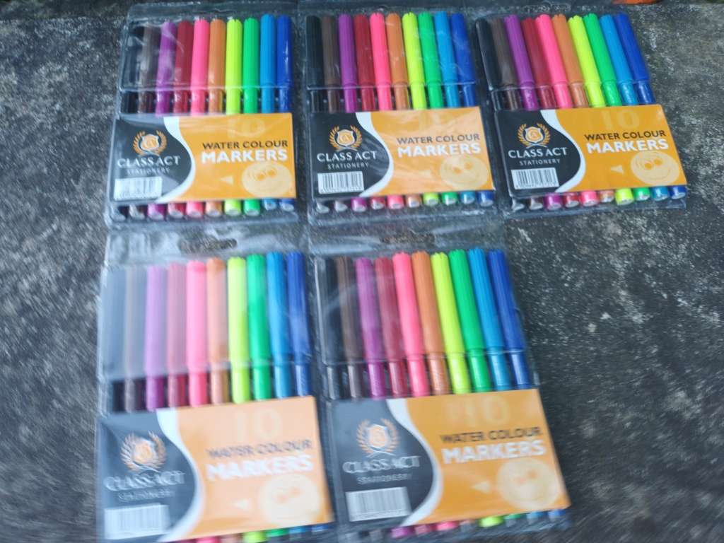 5 × 10 CLASS ACT Water Colour Markers