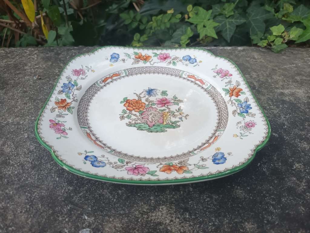 VINTAGE 1952 Spode Chinese Rose Plate 629599 Copeland Bread/ Cake Plate