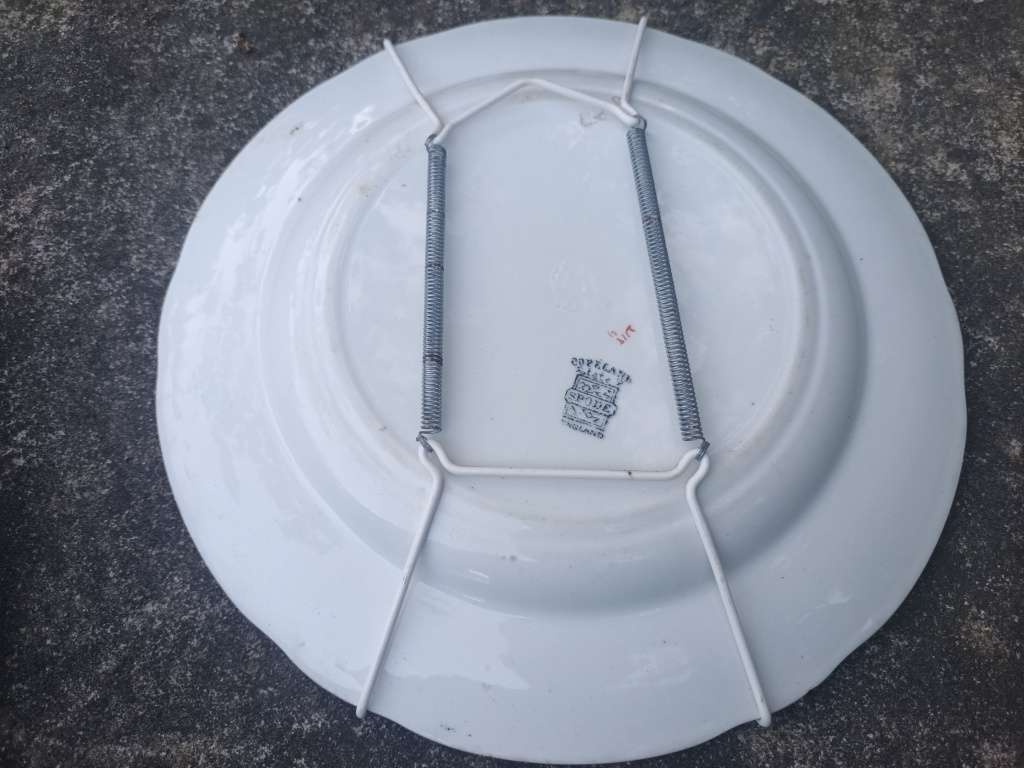 Antique Copeland Spode Peacock Plate