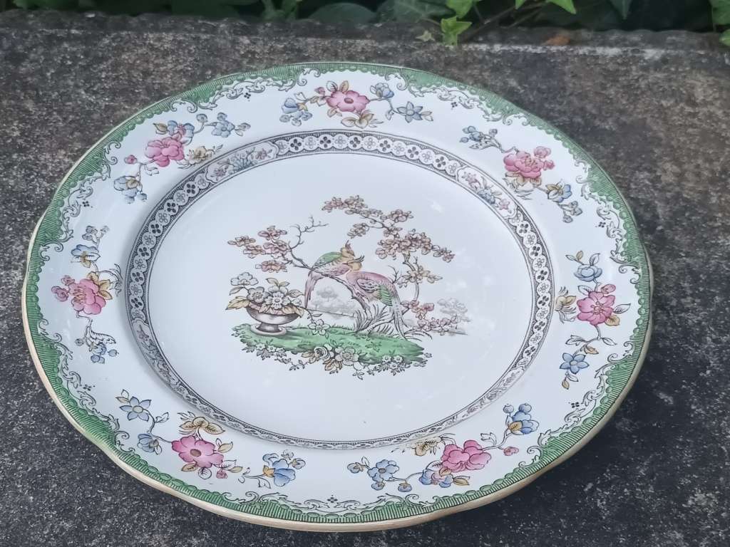 VINTAGE Spode Copeland Eden Plate With Birds And Flowers Motive