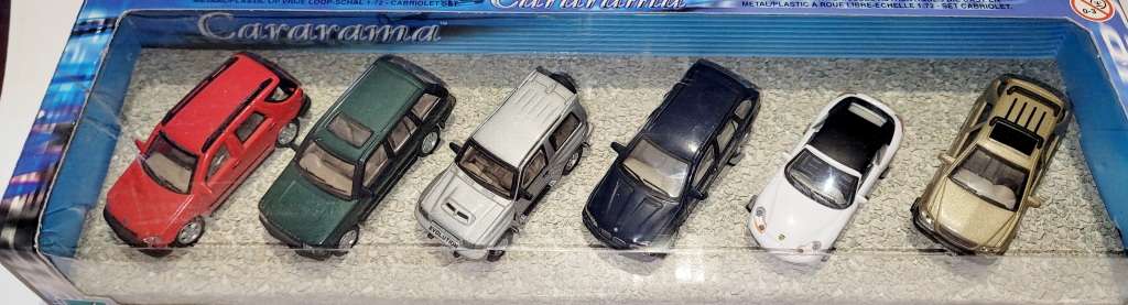 Set 1 Cararama Collection 6 Model Cars Toy Series No 176 172 Scale Boxed Diecast