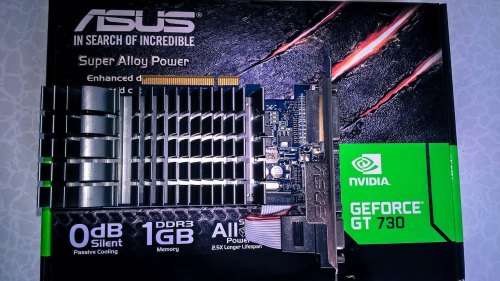 Asus Nvidia Gt730 1Gb ddr3 graphics card (Silent) with Hdmi