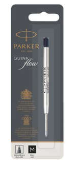 Parker Quink Flow Refill - Ballpoint Pen - Medium Nib - Black Ink Pack of 5