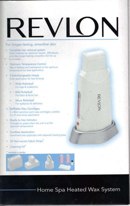 Revlon home spa heated wax hair removal  system for longer lasting smoother skin