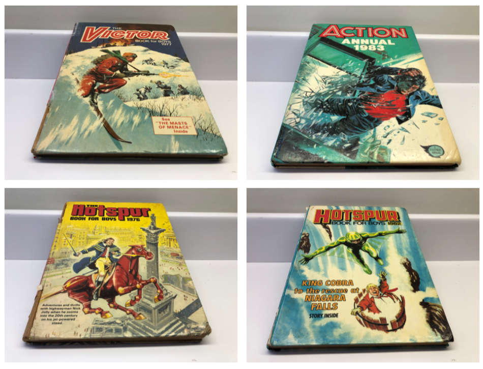 ANNUALS - VICTOR 1977 HOTSPUR 1976 82 ACTION 1983