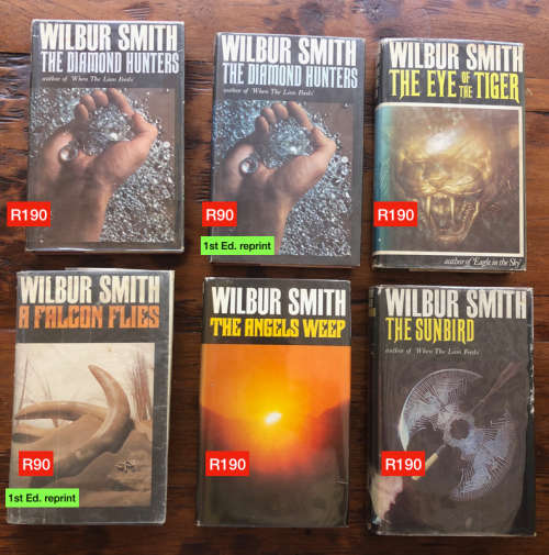 WILBUR SMITH A Falcon Flies 1st Edition Reprint Hardback 1971