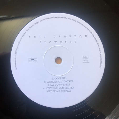 ERIC CLAPTON - SLOWHAND  . LP Vinyl GATEFOLD.  EUROPE IMPORT . MINT played once