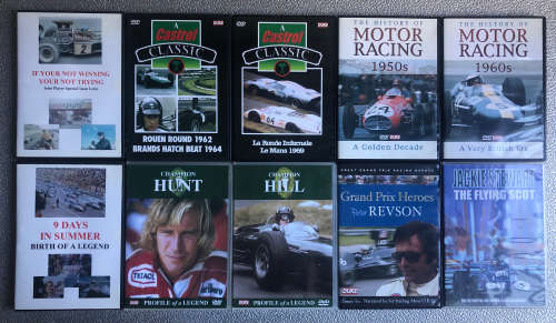 DVDs MOTORSPORT RACING CARS - LOT 1 / R50each