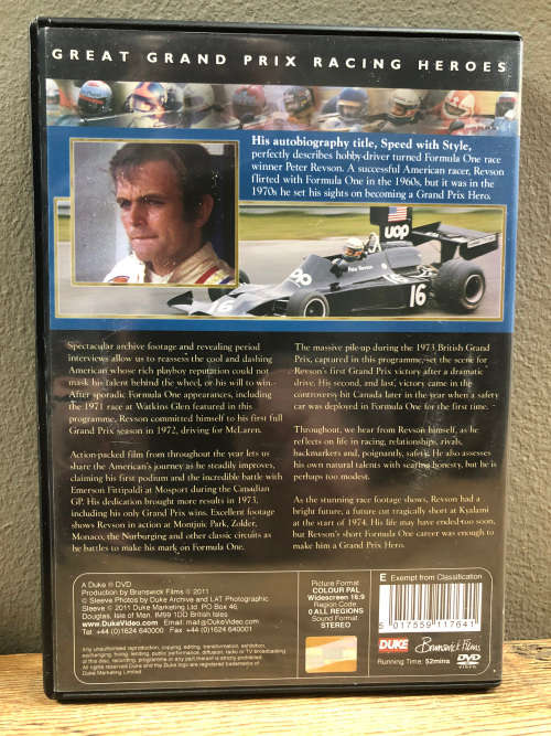 DVDs MOTORSPORT RACING CARS - LOT 1 / R50each