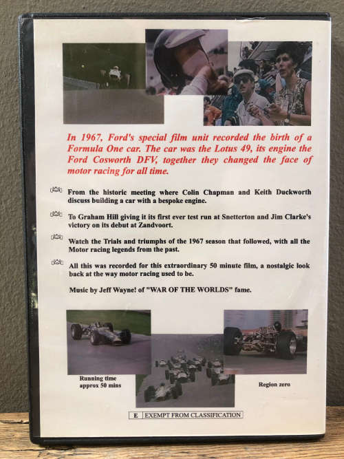 DVDs MOTORSPORT RACING CARS - LOT 1 / R50each