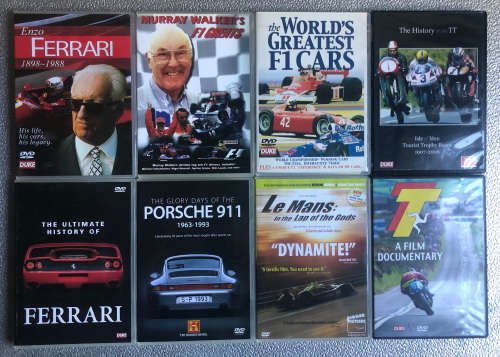 DVDs MOTORSPORT RACING CARS - LOT 2 / R50each