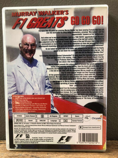 DVDs MOTORSPORT RACING CARS - LOT 2 / R50each