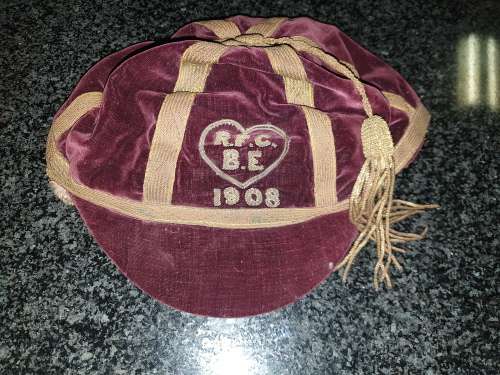 Rugby Honours cap 1908