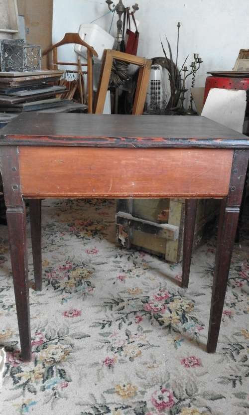 Antique yellowwood and stinkwood side table
