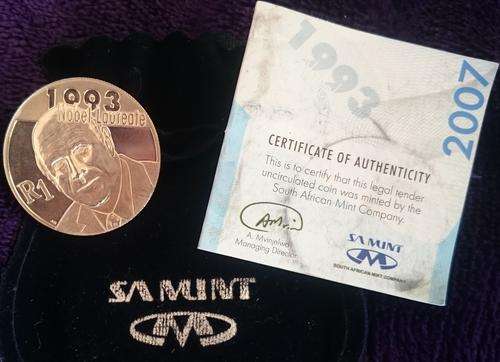 2007 FW DE KLERK R1 UNC COIN - LOW MINTAGE OF 882