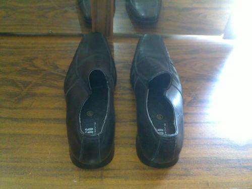 D66 Black Genuine Leather Shoes UK Size 9 - Very good condition