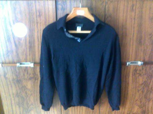VERSACE 100% Cashmere Sweater Luxury Size M BLACK (Slim/Medium size body fit)