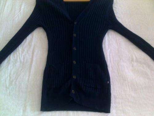 Burberry Cashmere Sweater Luxury Size M Blue Navy (Slim/Medium size body fit)