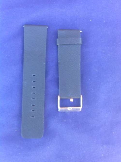 Black Watch Strap Leather Grain 23mm - Bargain