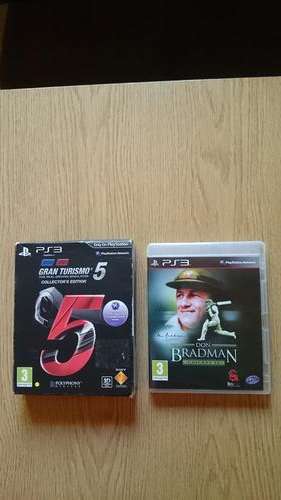 Don bradman cricket + Gran turismo 5 collectos edition for ps3!!!!