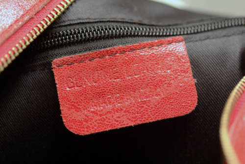 FIRENZE GENUINE LEATHER SAFARI HANDBAG. DESIGN MODELLED ON BALENCIAGA. MADE IN ITALY