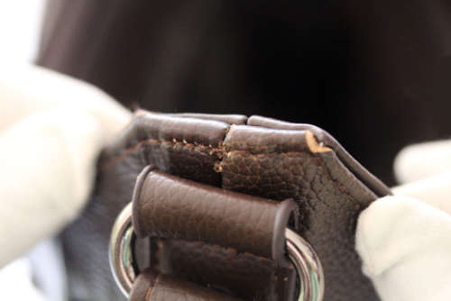 LORENZ GENUINE ITALIAN BROWN PATCHWORK LEATHER BOHO BAG