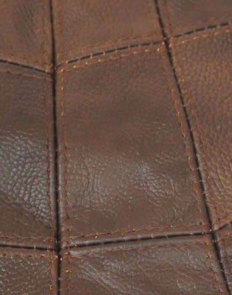 LORENZ GENUINE ITALIAN BROWN PATCHWORK LEATHER BOHO BAG