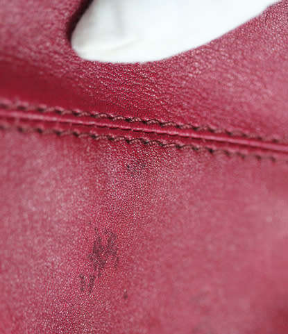 GENUINE LEATHER `PATRICK COX` HOBO HANDBAG, MAROON WITH GENUINE HIDE DETAIL BRAND NEW