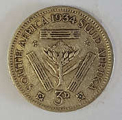 1934 SA Union Three Pence (3d)
