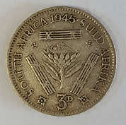 1945 SA Union Three Pence (3d)