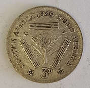 1949 SA Union Three Pence (3d)