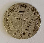 1950 SA Union Three Pence (3d)