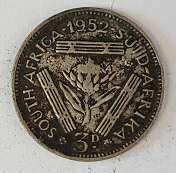1952 SA Union Three Pence (3d)