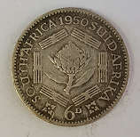 1950 SA Union Six Pence (6d)