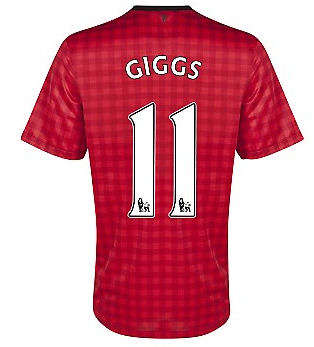 2012-2013 NEW MANCHESTER UNITED SHIRT+GIGGS 11+ 1 MEDIUM AND 1 SMALL+FREE SHIPPING AVAILABLE