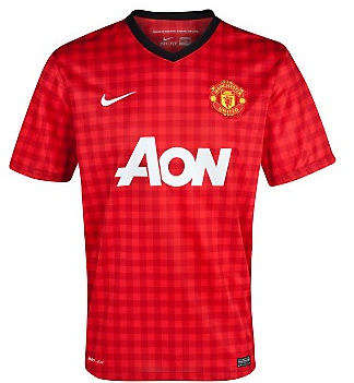2012-2013 NEW MANCHESTER UNITED HOME SHIRT+FREE SHIPPING