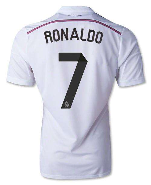 REAL MADRID RONALDO SHIRT/ JERSEY 2014-2015 MEDIUM SIZE HOME SHIRT