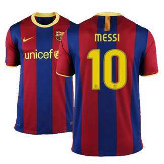 2011 BARCELONA HOME SHIRT + MESSI 10+ 1 LARGE or + FREE SHIPPING