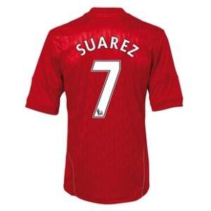 2011 LIVERPOOL HOME SHIRT + SUARES 7+X LARGEand MED,+ SHIPPING