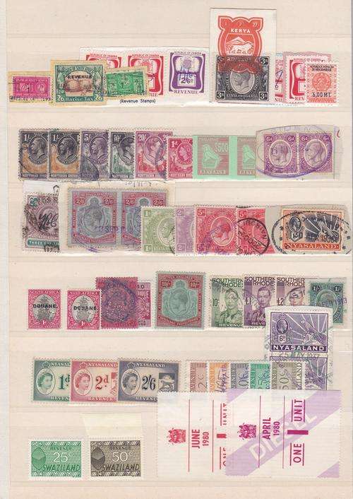 COMMONWEALTH SELECTION OF SOUTHERN AFRICA REVENUES AND ODDS (50+)