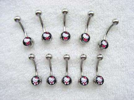 Hello Kitty Belly rings