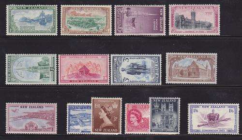 NEW ZEALAND SELECTION OF MINT STAMPS 1950s (14)