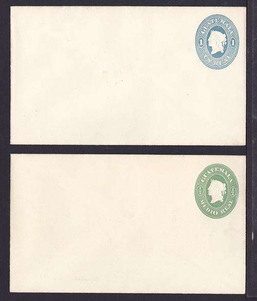 GUATEMALA EARLY STATIONERY UNUSED x2