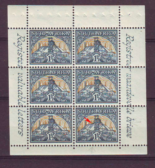 South Africa Varieties & Errors--see scan